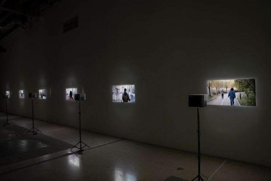 Вид экспозиции в зале MadeIn Gallery (没顶画廊