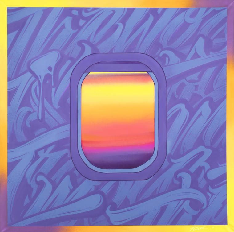 World Is A Book (Airplane window), 2019