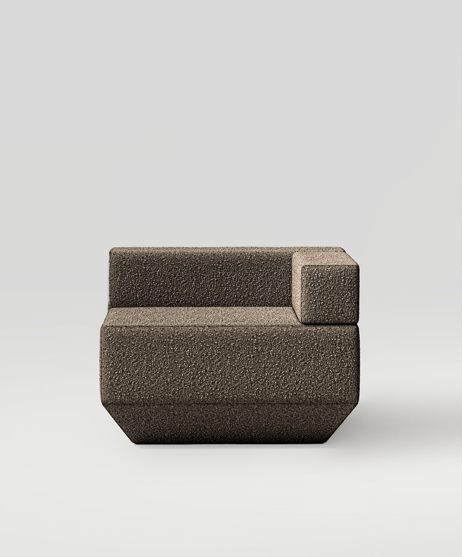 Кресло со скосом внутрь + / Unbevel Lounge Chair +