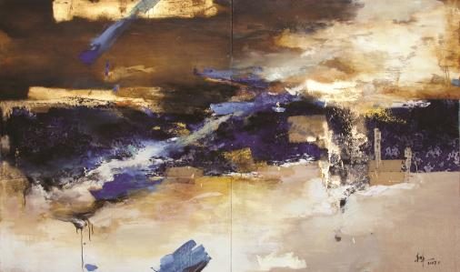 青·山, 000 (220×150 cm)