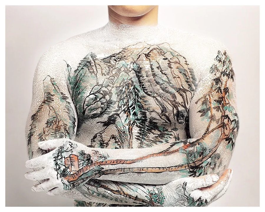 Chinese Shan-shui tattoo No.9, 1999