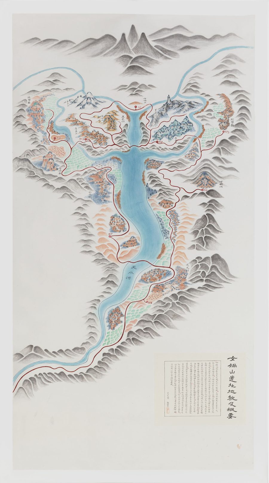 Map of the Nuwa Mountain Ruins, 2025
